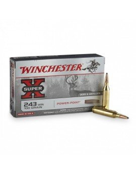 Winchester 243 Win Power Point 100grs- 08/09/23