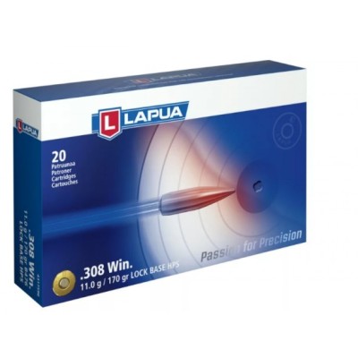 LAPUA 308 Win FMJBT Lock Base 170grs 