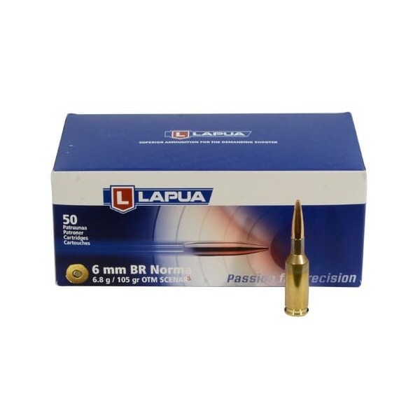 LAPUA 6mm Norma BR Scenar-L HPBT 105grs 6.8g