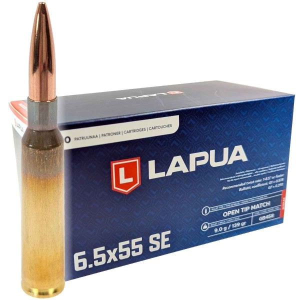 LAPUA 6.5x55 Swedish HPBT 139 gr