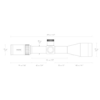 Lunette HAWKE Vantage HD 30 WA SF IR 4-16x50