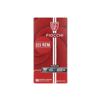Fiocchi Cal.223 Rem. FMJ 55grs 3.6g