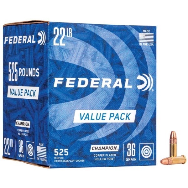 MUNITION FEDERAL .22 LR CHAMPION 36GR CPHP