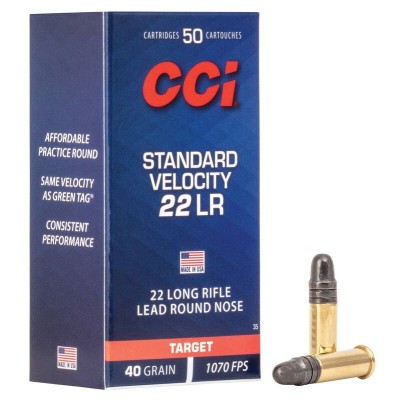 Munition CCI .22 LR 40gr Standard Velocity LRN