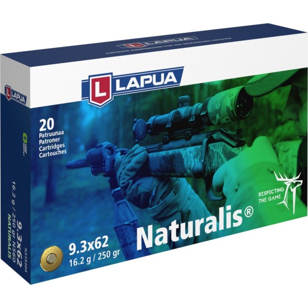LAPUA 9,3 x 62 NATURALIS LR 250grs 16.2g