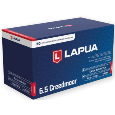LAPUA 6.5 Creedmoor OPEN TIP MATCH 136 grs
