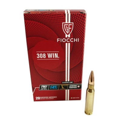 Fiocchi .308 Win LL FMJ 147grs 9.5g