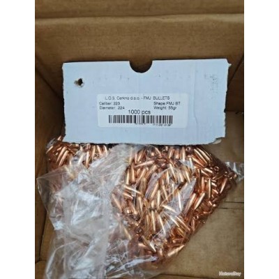 LOS 223 Rem 55gr FMJ - (X1000)