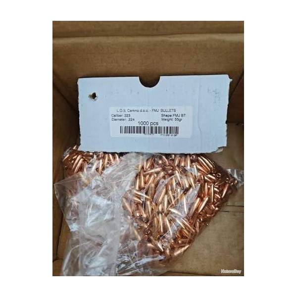 LOS 223 Rem 55gr FMJ - (X1000)