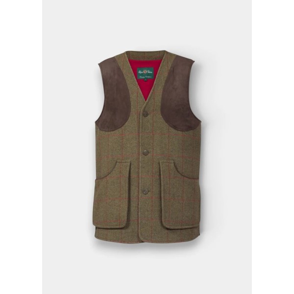 ALAN PAINE COMBROOK MENS TWEED SHOOTING WAISTCOAT