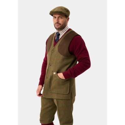 ALAN PAINE COMBROOK MENS TWEED SHOOTING WAISTCOAT