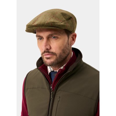 ALAN PAINE COMBROOK MENS TWEED FLAT CAP