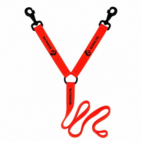 SOMLYS COUPLEUR CHIEN ORANGE 1.5M