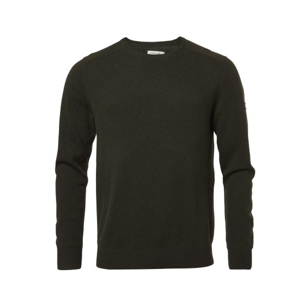 CHEVALIER  MILFORD O-NECK WOOL PULLOVER MEN DARKGREEN