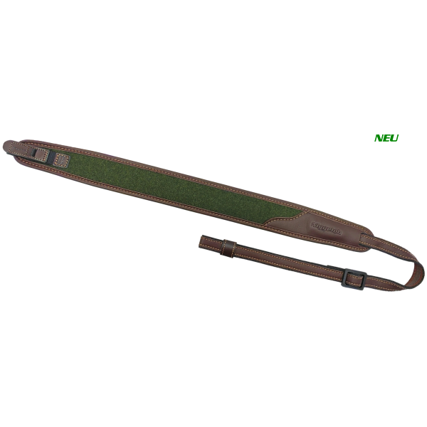 NIGGELOH BRETELLE CARABINE CLASSIC LODEN VERTE AVEC ATTACHES RAPIDES