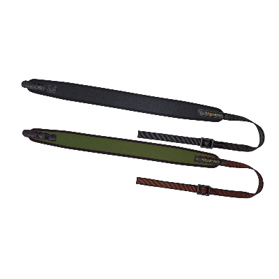 NIGGELOH BRETELLE CARABINE UNIVERSELLE NÉOPRÈNE MARRON AVEC ATTACHES RAPIDES