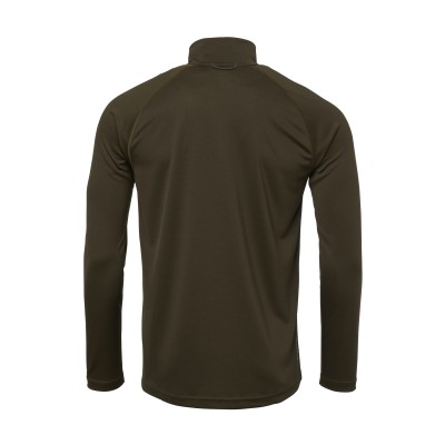 CoolDry Ms Half-Zip Top Solid Brown