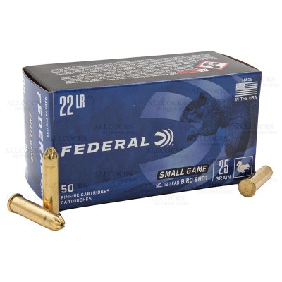 FEDERAL .22 LR 25gr No.12 Lead BIRD SHOT