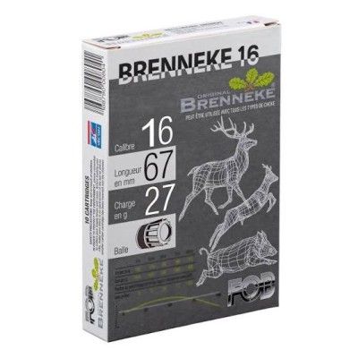 CARTOUCHES FOB BRENNEKE 16/67 27g