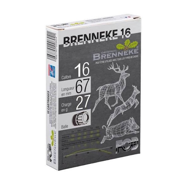 CARTOUCHES FOB BRENNEKE 16/67 27g