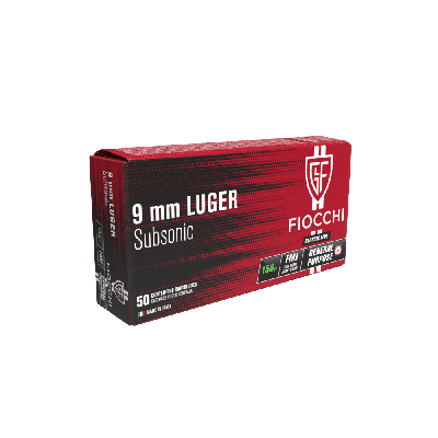 FIOCCHI 9 x 19 SUBSONIC 158Grs