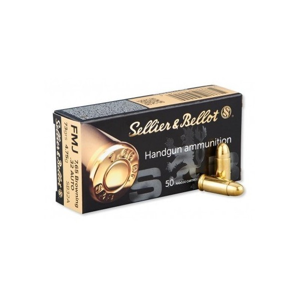 SELLIER&BELLOT 7.65 Br FMJ 73 grs