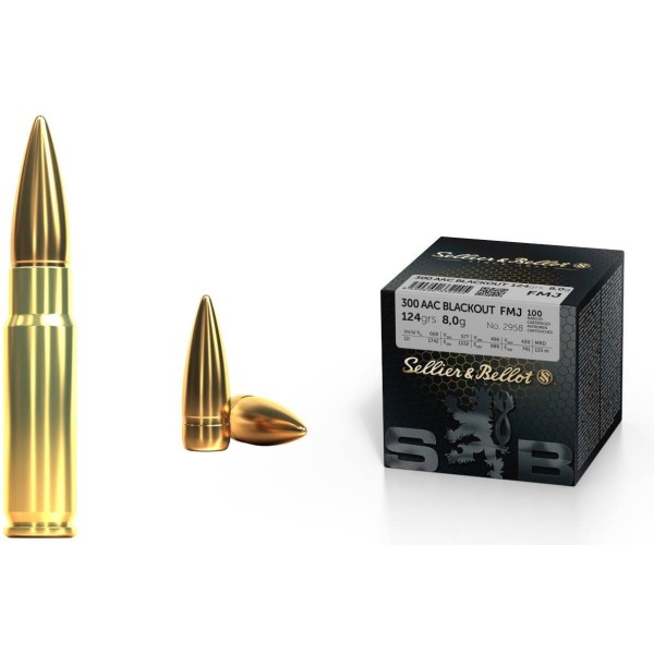SELLIER&BELLOT cal.300 AAC FMJ 124grs