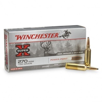 WINCHESTER 270 WSM 150grs Power Point
