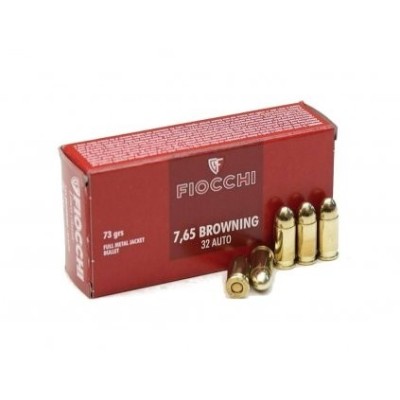 FIOCCHI 7.65 Br FMJ 73grs