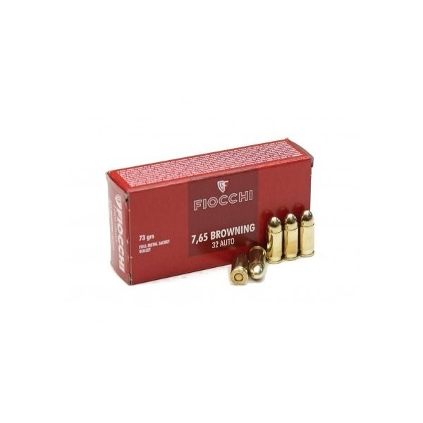 FIOCCHI 7.65 Br FMJ 73grs