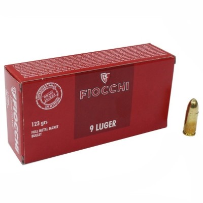 FIOCCHI 9 mm FMJ 124grs